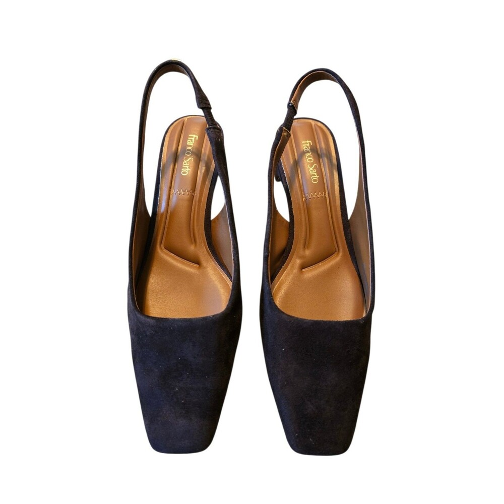 Franco Sarto Brown Suede Slingback Pump Size 6.5 M